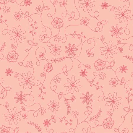Vintage Flora - Pink Swirl Floral
