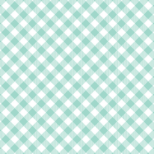 Enjoy the Ride - Gingham Plaid Aqua