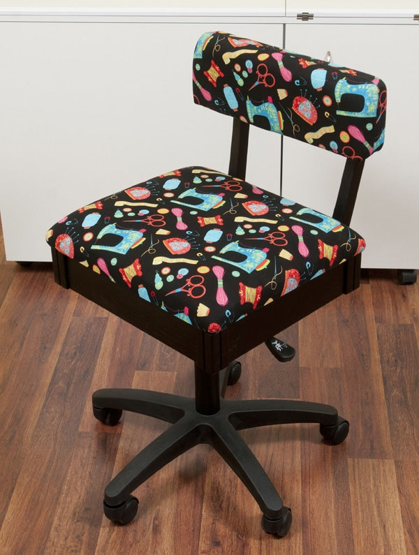 Hydraulic Sewing Chair - Black - Sewing Notions