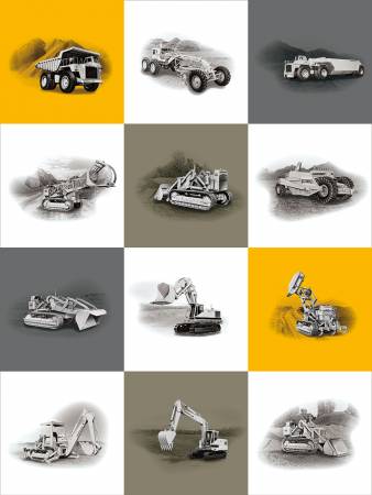 Caterpillar 100 Years 35 1/2" x 43" Caterpillar Panel