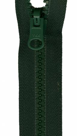 Separating Zipper 18" Dk Green