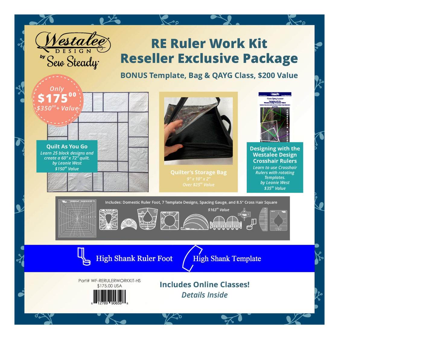 Rulers Beginners Kit w/Foot + Bag LS