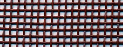 Vinyl Mesh Bag - Brown