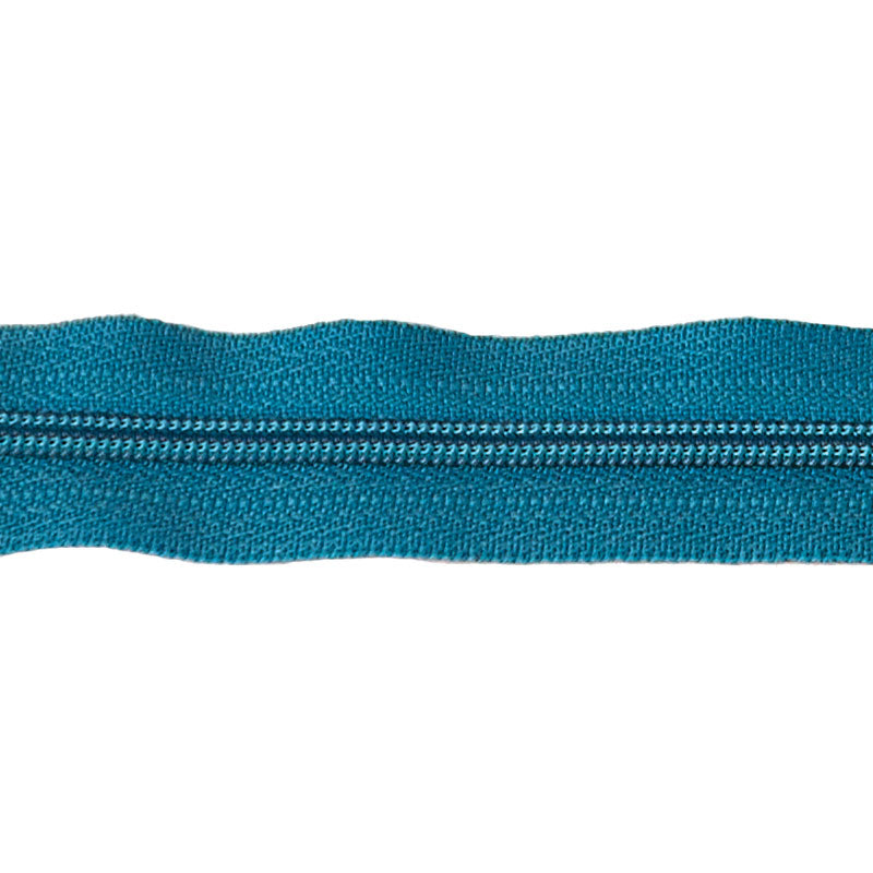 22" Zipper - Turquoise Splash