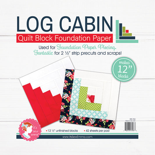 12" Log Cabin Foundation Paper