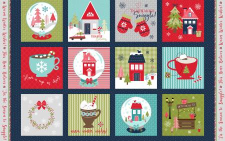 Panel - Cup of Cheer - Multi 12 Days Of Christmas Running Blocks