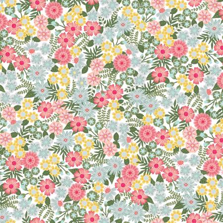 Vintage Flora - Grey Ground Cover Floral