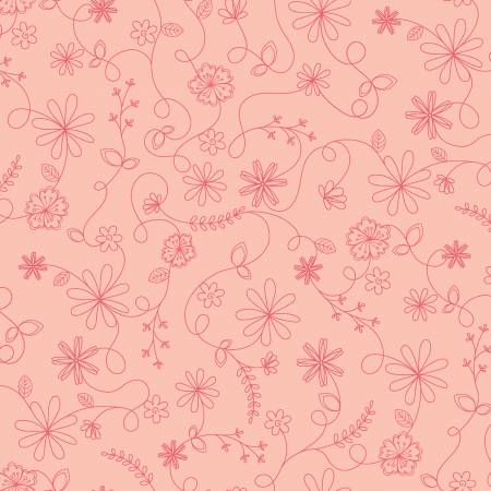 Vintage Flora - Pink Swirl Floral