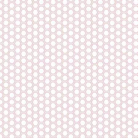 Vintage Flora - Pink Honeycomb