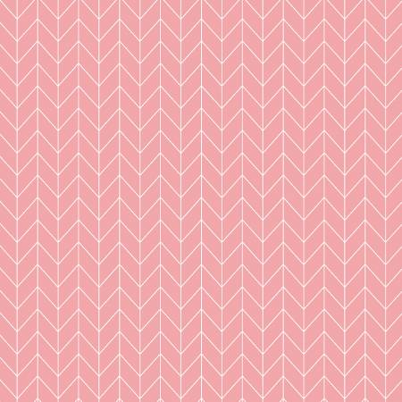 Vintage Flora - Pink Chevron