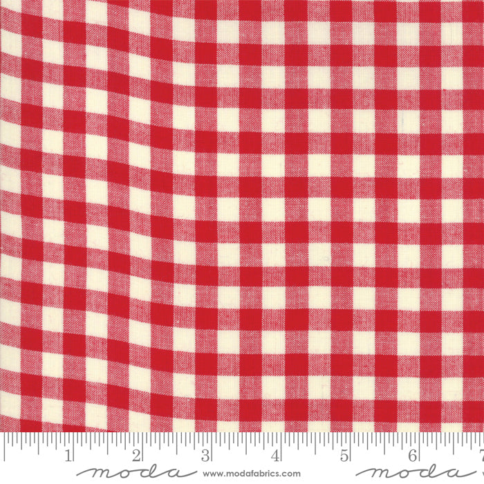 Picnic Basket Check-Woven~Red