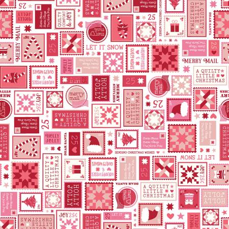 Quilty Little Christmas - Letters - Red