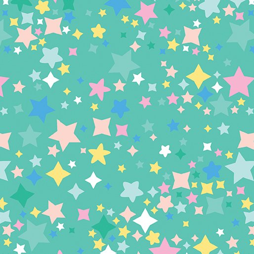 Twinkle Stars Flannel - Jade