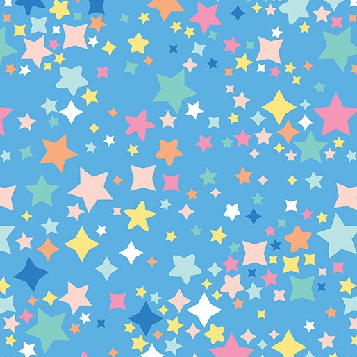 Twinkle Stars Flannel - Blue