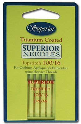 Titanium Coated Topstitch Needles #100/16