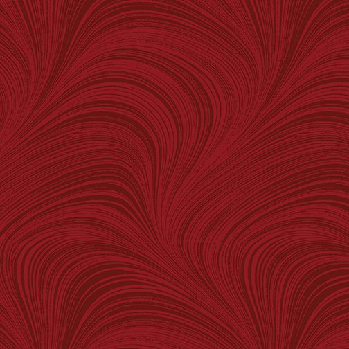 108" Wave Texture Flannel - Med Red