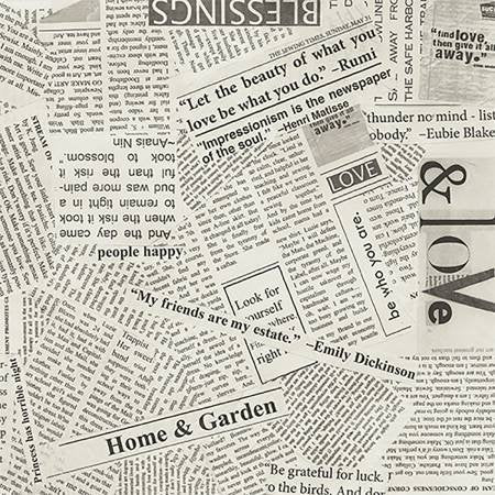 108" Spackle News Paper Clipping - Wide Back