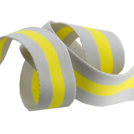 Web 1.5" Gray/Neon Yellow - Tula Pink