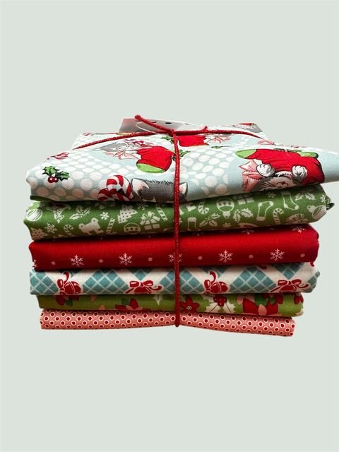 Kitty Christmas 6 - 1 Yard Cut Bundle