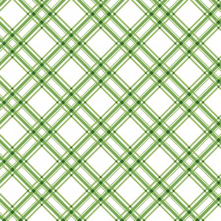 KimberBell - Diagonal Plaid - Green