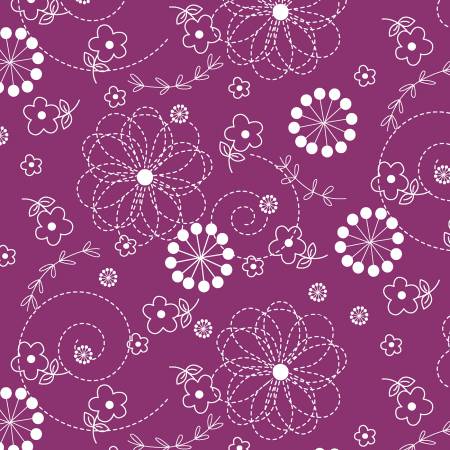 Kimberbell Basics - Doodles - Violet Red