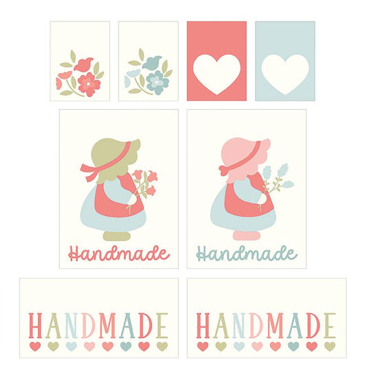 Woven Quilt Label - Sunbonnet 8ct