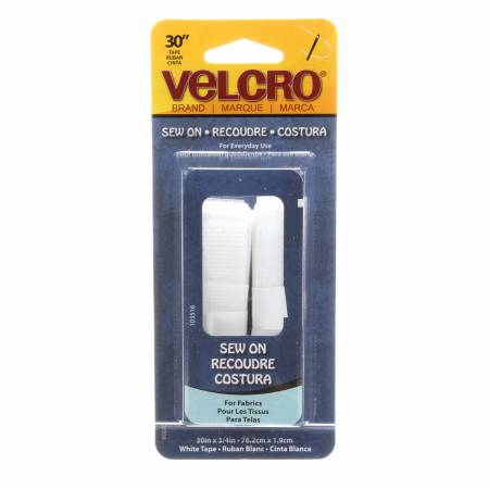 Velcro Strip/White 3/4" x 30"