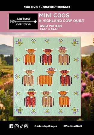 Pt - Mini Coos A Highland Cow Quilt Pattern