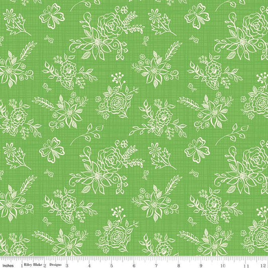 Gingham Cottage Tonal Green