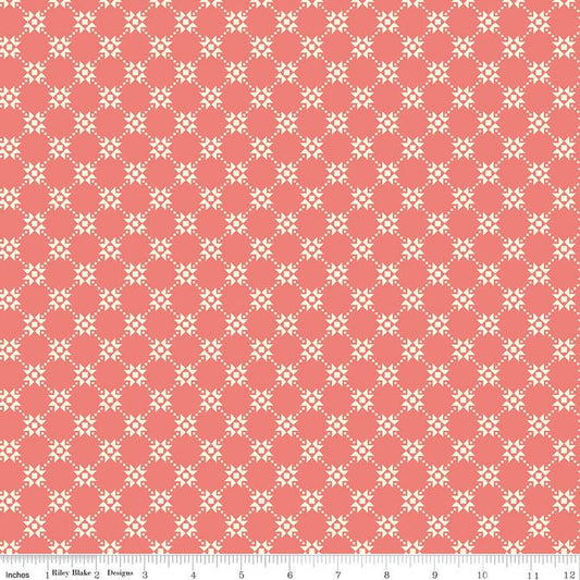 Gingham Cottage Quilty - Coral