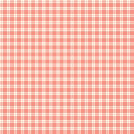 Spring's in Town Plaid - Coral