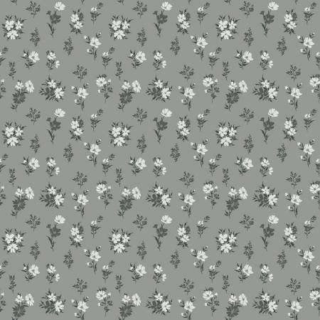 Walk On The Prairie - Floral Sage Gray