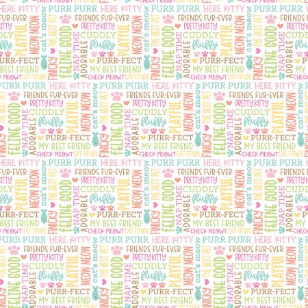 Pretty Kitty Kitty Talk  - White