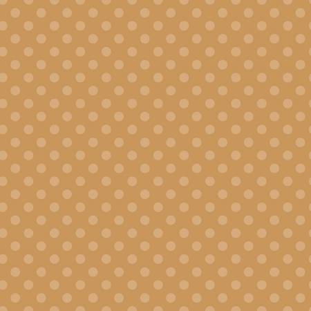 Gingerbread Kisses Polka Dots - Brown