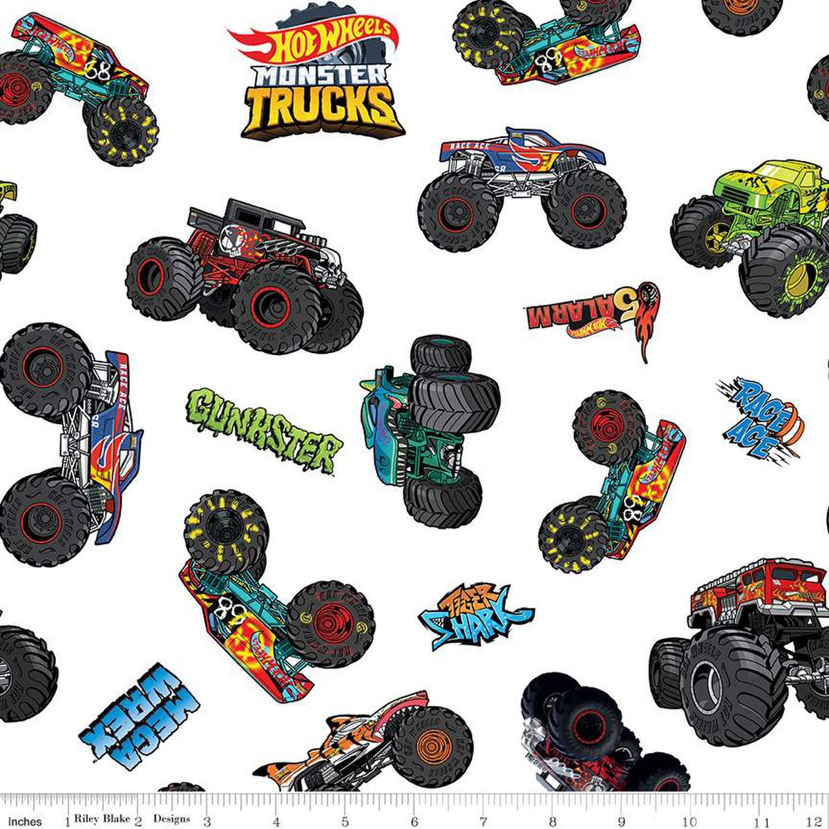 Hot Wheels Monster Trucks - White