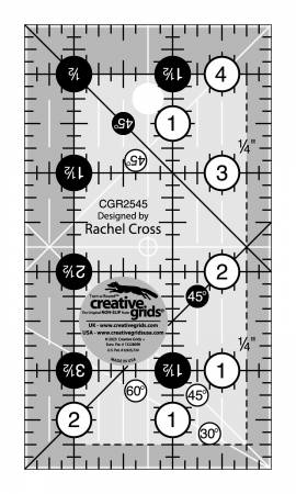 Creative Grids Quilt Ruler 2-1/2" x 4-1/2"