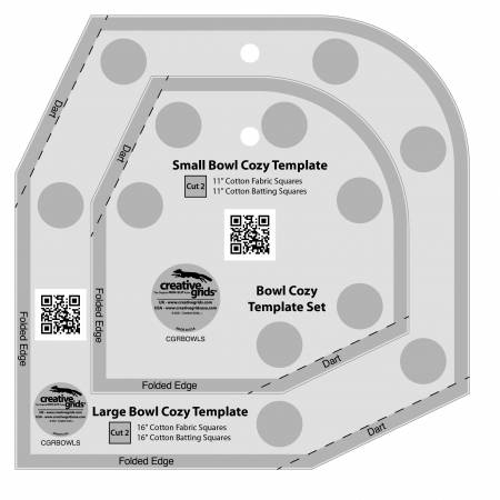 Bowl Cozy Template Set - Creative Grids