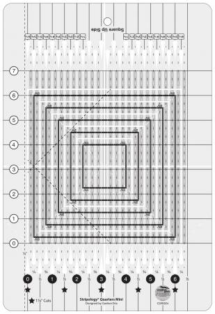 Stripology Quarters Mini Quilt Ruler - Creative Grids