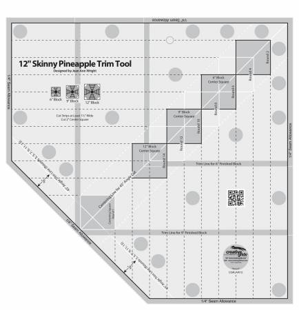 12" Skinny Pineapple Trim Tool - Creative Grids