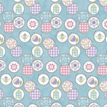 Stitch Garden -  Hoops & Stitch - Turquoise