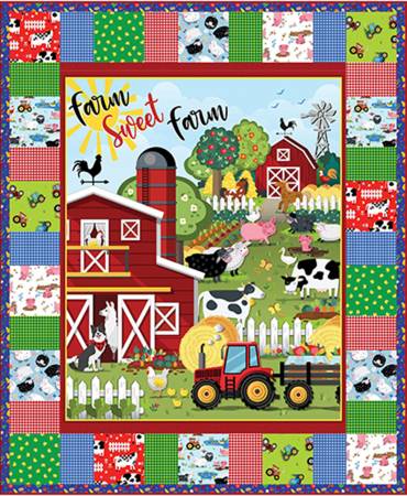 Farm Sweet Farm Kit - Finished Size: 48" x 58"