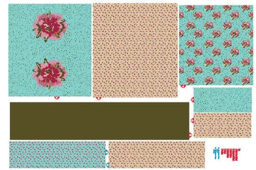 Emma Grace Cut & Sew Handbag Kit - Floral & Tartan