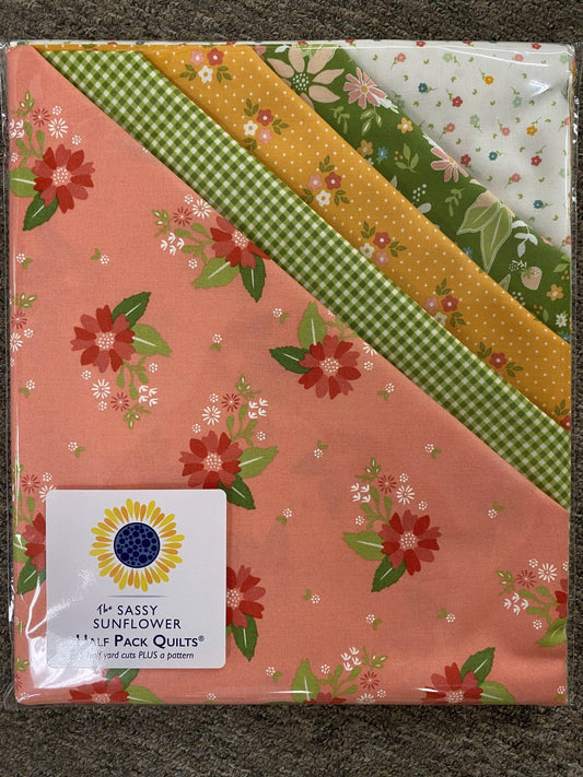 Strawberry Lemonade Green- Half Yard Quilt