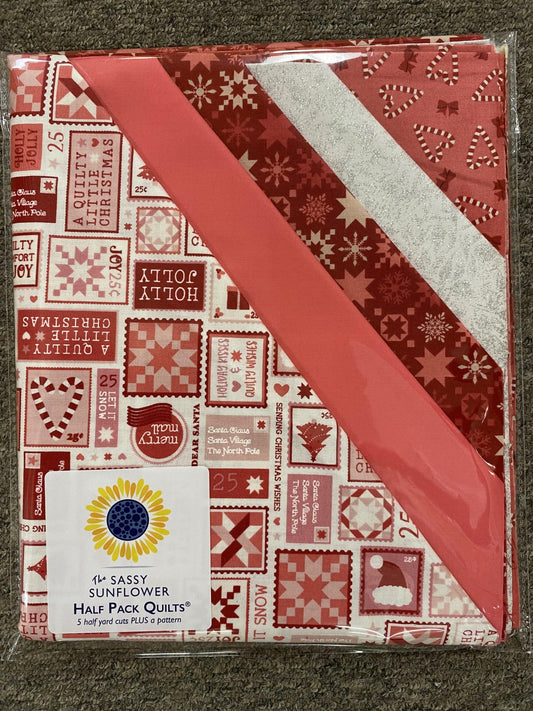 Pink Quilty Little Christmas-Half Yard Kit