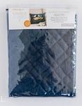 Quilted Pillow Cover Blank 13in x 19in- Navy