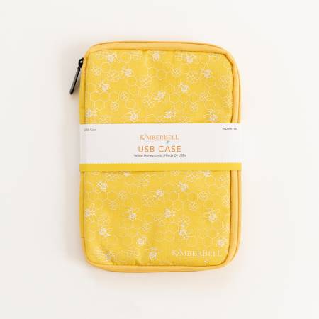 USB Case Yellow Honeycomb