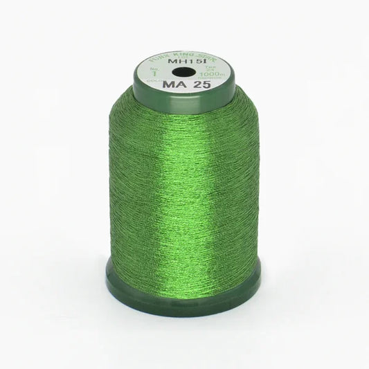 KingStar Metallic Embroidery Thread - Leaf Green