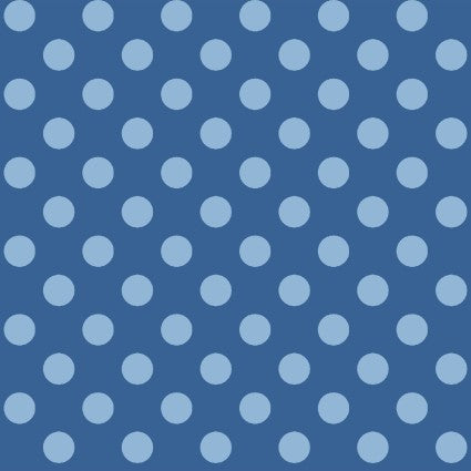 KimberBell Basics - Dots - Blue Tonal