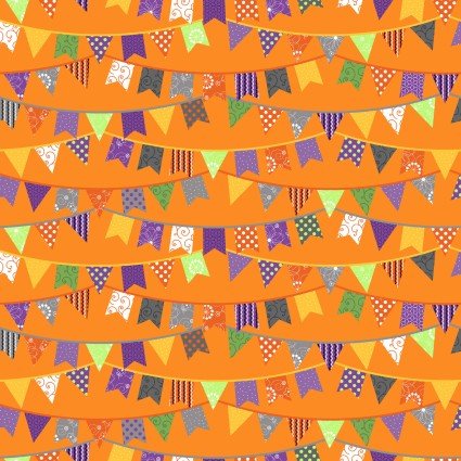 Hometown Halloween - Orange Pennant