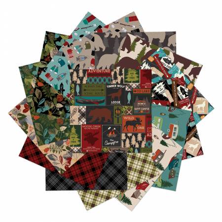 Great Outdoors Flannel 10in Squares, 42pcs/bundle
